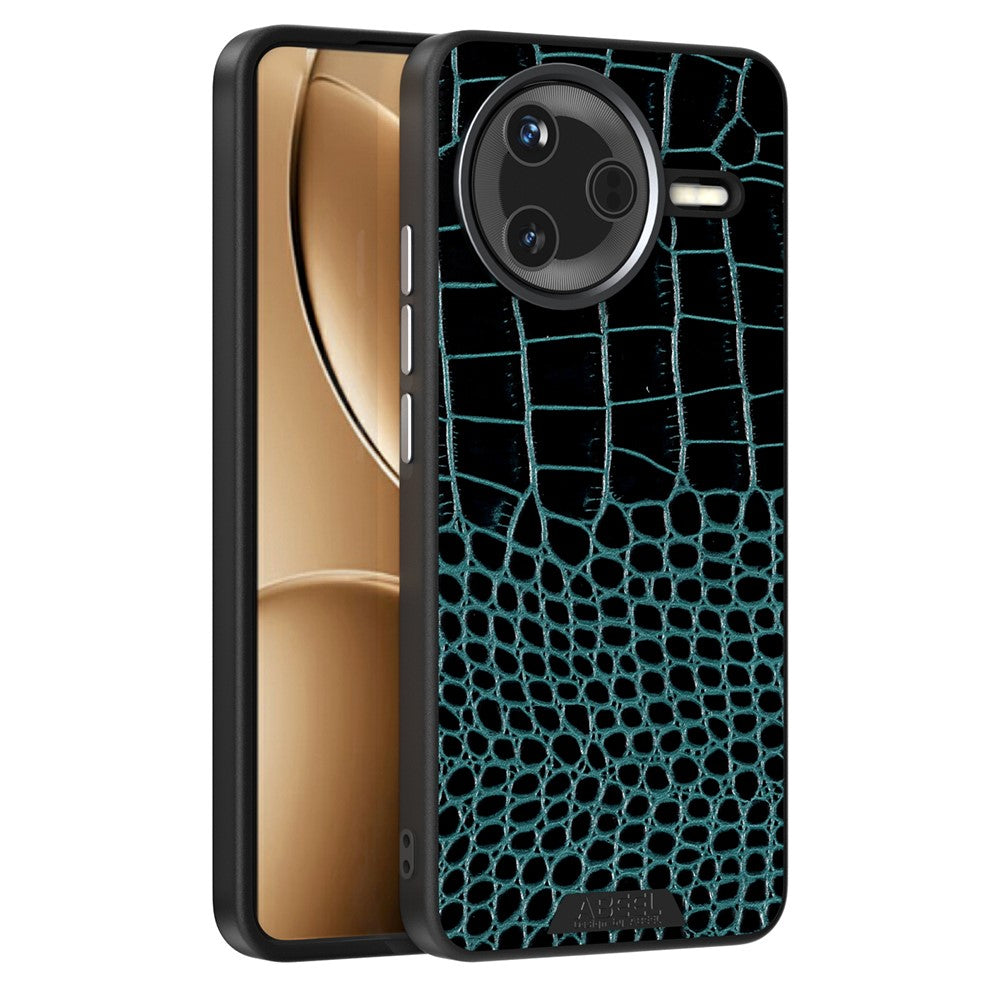 ABEEL För Xiaomi Redmi K80 5G / Poco F7 Pro 5G Magnetiskt Skal Krokodilstruktur Mikropräglad Baksida