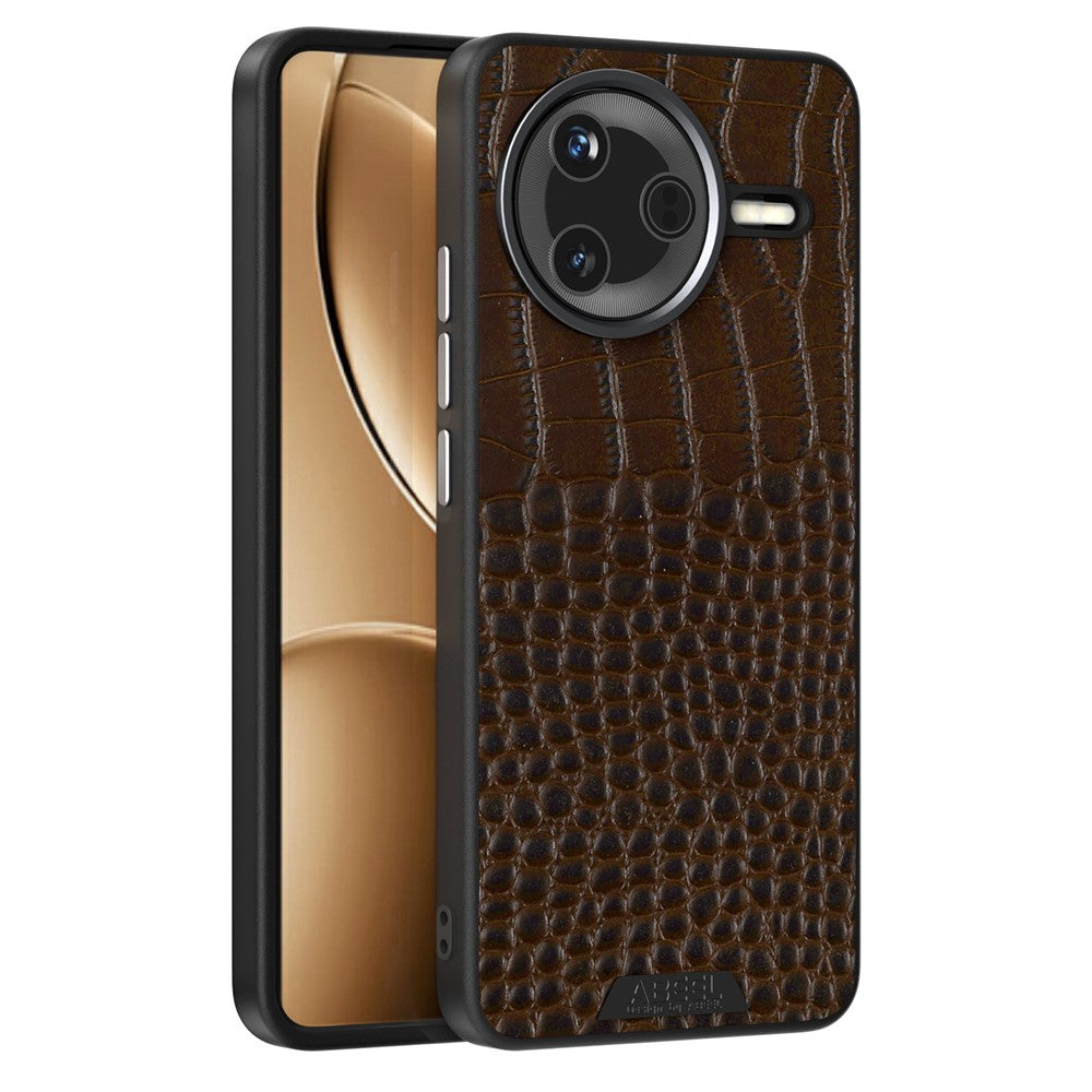 ABEEL För Xiaomi Redmi K80 5G / Poco F7 Pro 5G Magnetiskt Skal Krokodilstruktur Mikropräglad Baksida