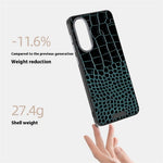 ABEEL For Samsung Galaxy S25 Edge Magnetic Case Crocodile Texture Micro-Embossing Back Cover