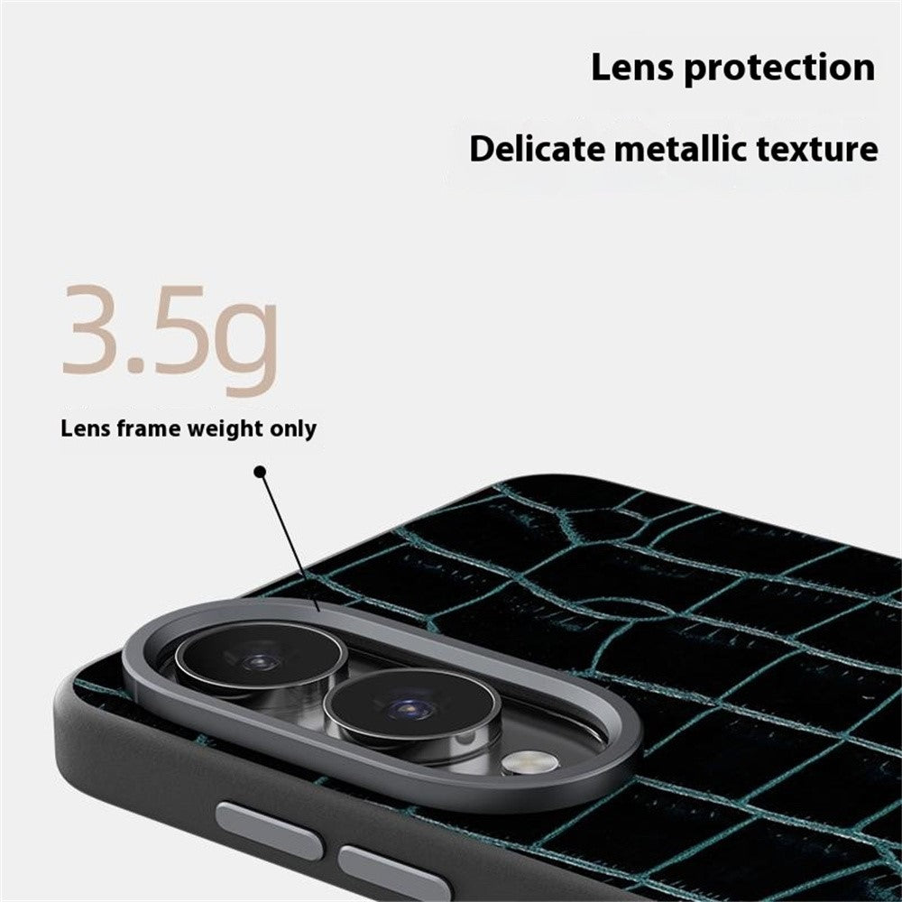 ABEEL For Samsung Galaxy S25 Edge Magnetic Case Crocodile Texture Micro-Embossing Back Cover