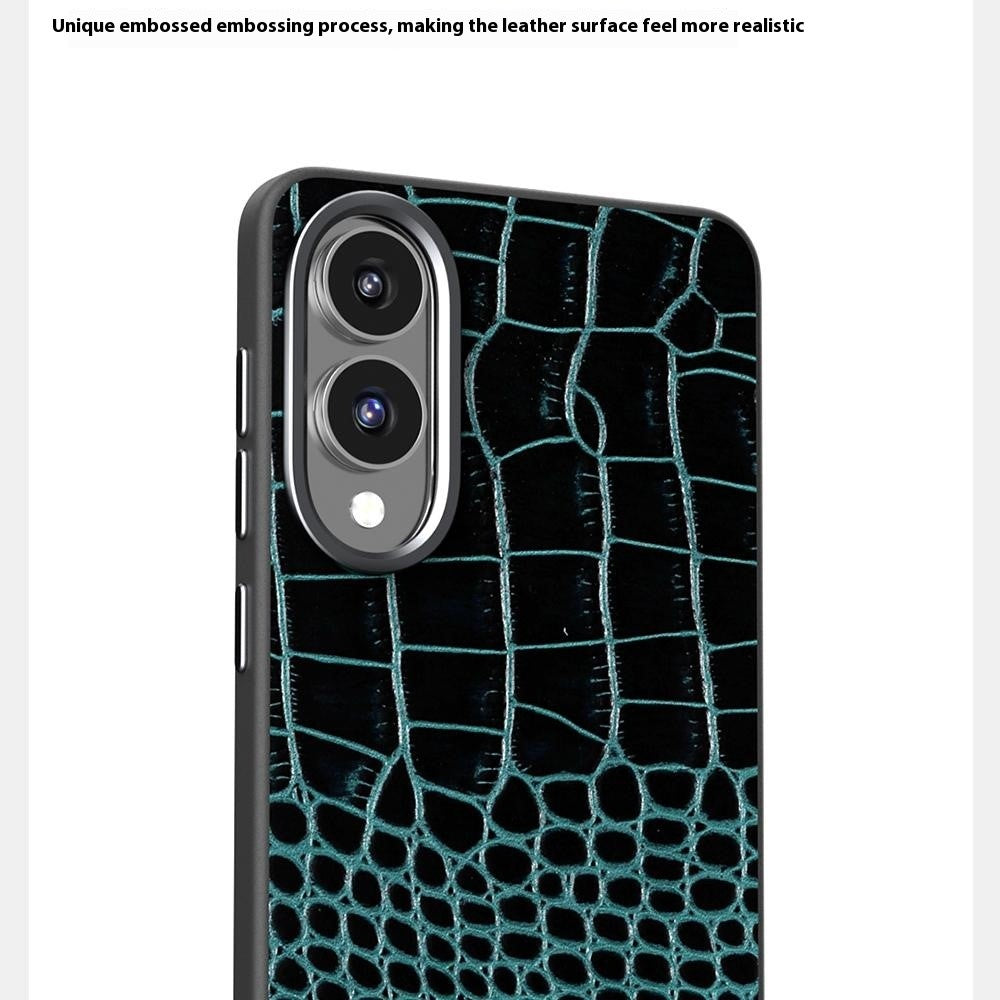 ABEEL For Samsung Galaxy S25 Edge Magnetic Case Crocodile Texture Micro-Embossing Back Cover