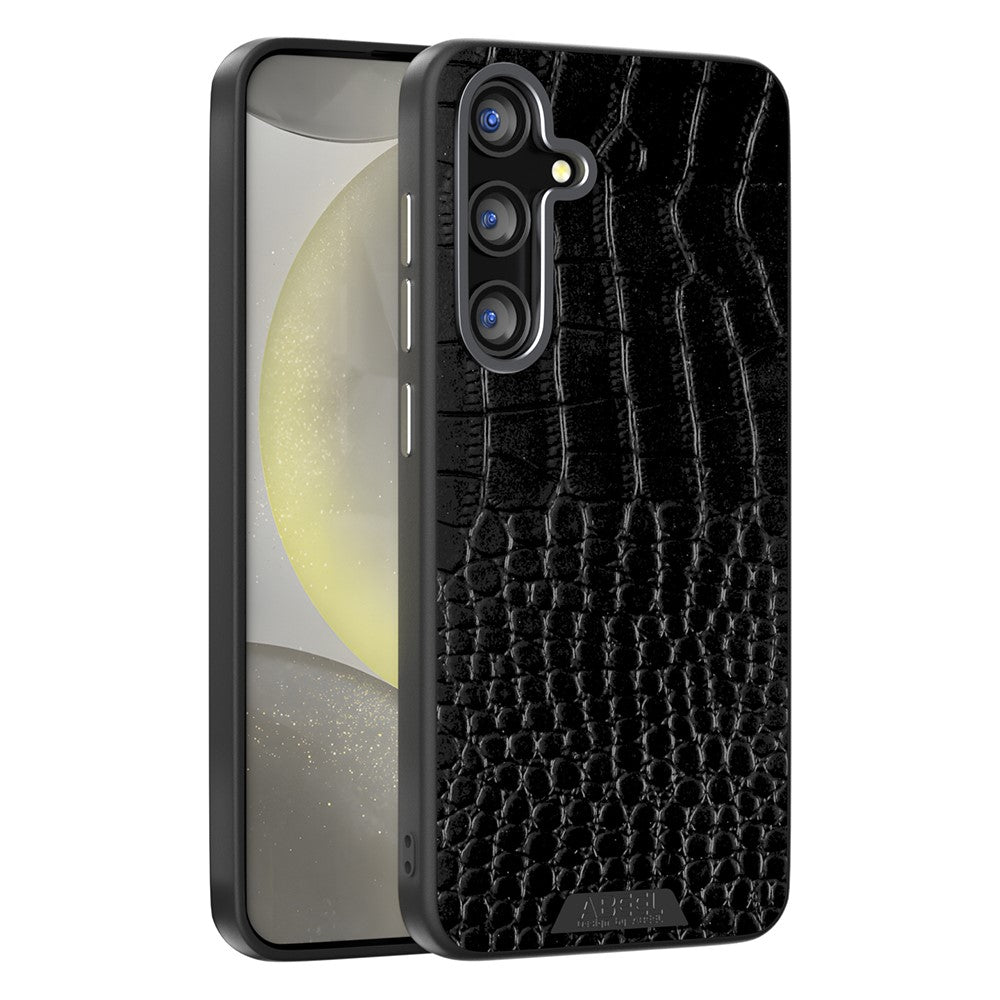 ABEEL til Samsung Galaxy S25+ Magnetisk cover Krokodilletekstur Mikroprægning Bagcover