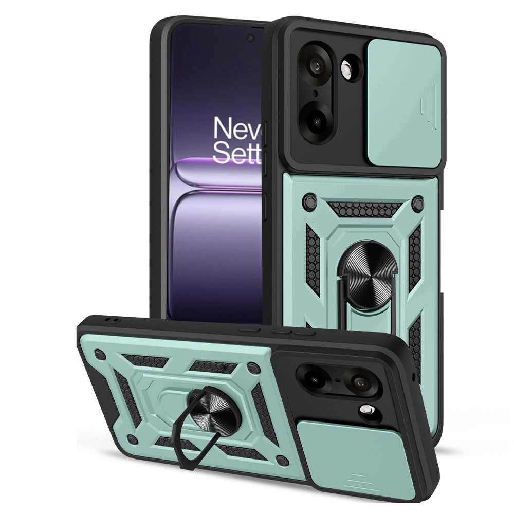 OnePlus Nord CE5 5G / Ace 5 Racing 5G-skal med skjutbart kameralock PC + TPU-stativmobilskal