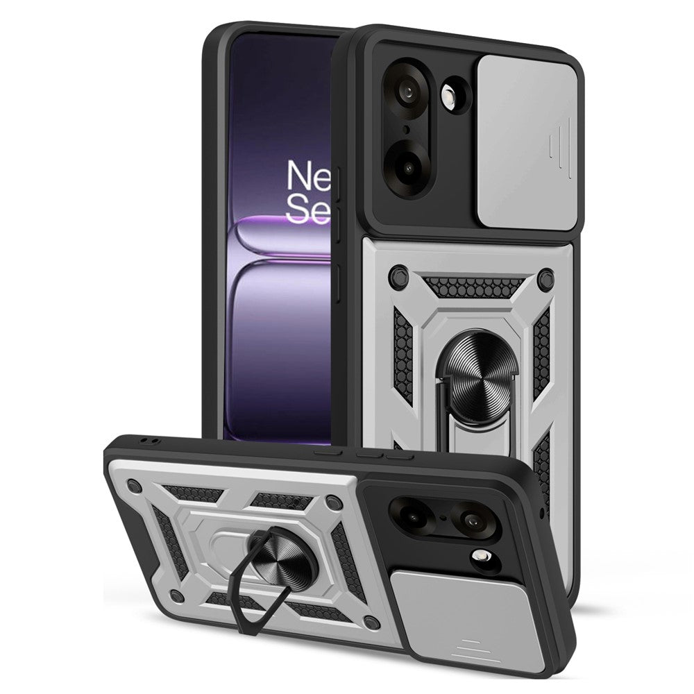 OnePlus Nord CE5 5G / Ace 5 Racing 5G-skal med skjutbart kameralock PC + TPU-stativmobilskal