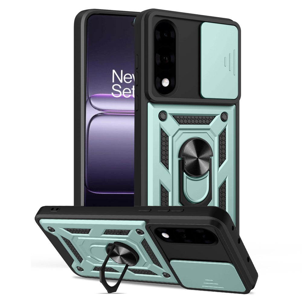 OnePlus Nord 5 5G / Ace 5 Ultra 5G-skal med skjutbart kameralock PC + TPU-stativmobilskal