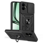 Til Samsung Galaxy A08 5G / A08 4G / A07 5G / A07 4G Cover med skydelåg til kamera PC + TPU Kickstand Telefoncover