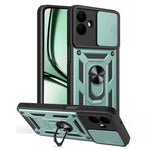 Til Samsung Galaxy A08 5G / A08 4G / A07 5G / A07 4G Cover med skydelåg til kamera PC + TPU Kickstand Telefoncover