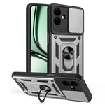 Til Samsung Galaxy A08 5G / A08 4G / A07 5G / A07 4G Cover med skydelåg til kamera PC + TPU Kickstand Telefoncover