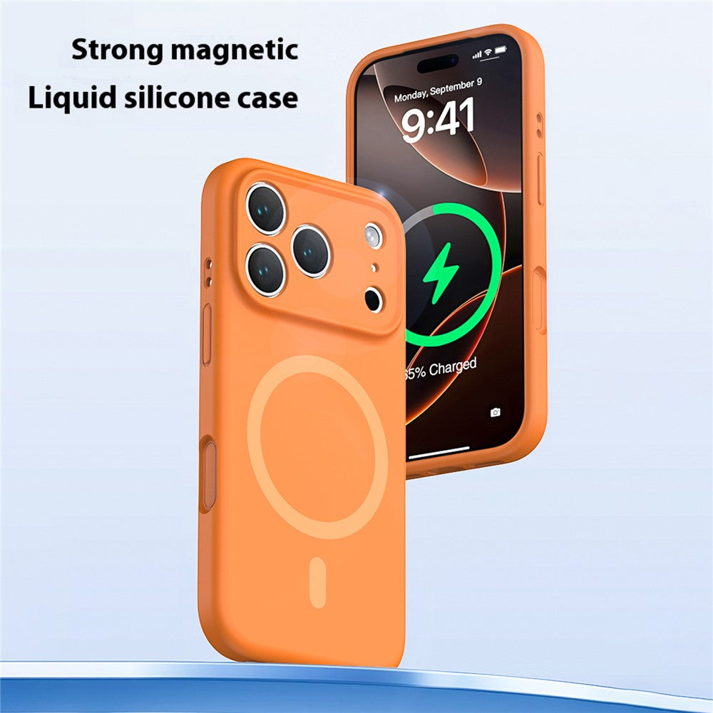 For iPhone 17 Pro Max Case Compatible with MagSafe Precision Fit PC + Liquid Silicone Protective Phone Cover