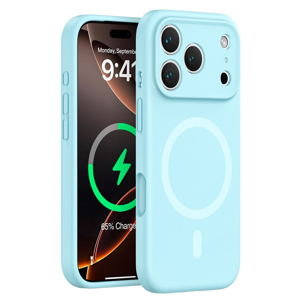 For iPhone 17 Pro Max Case Compatible with MagSafe Precision Fit PC + Liquid Silicone Protective Phone Cover