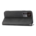 For Xiaomi 12T 5G / Redmi K50 Ultra 5G Rhombus Pattern Imprinted PU Leather Stand Case Calf Texture Shockproof Phone Wallet Cover with Strap