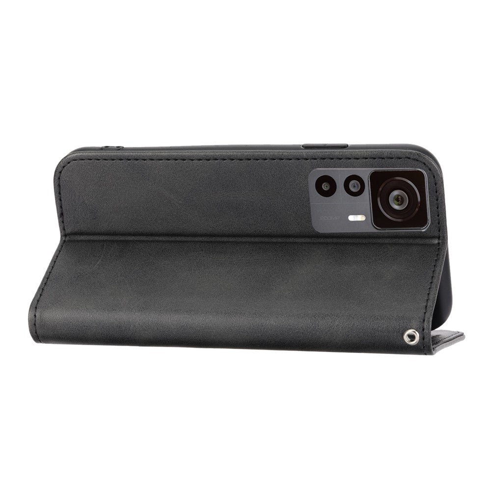 For Xiaomi 12T 5G / Redmi K50 Ultra 5G Rhombus Pattern Imprinted PU Leather Stand Case Calf Texture Shockproof Phone Wallet Cover with Strap