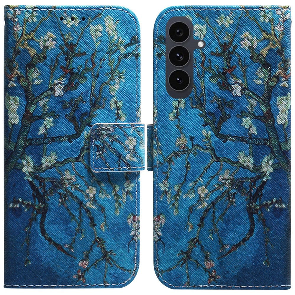 For Samsung Galaxy S25 FE Wallet Case Pattern Print Leather Phone Cover