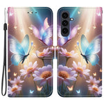 For Samsung Galaxy S25 FE Case Pattern Printing Leather Flip Wallet Phone Cover with Lanyard