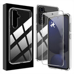 For Samsung Galaxy A18 5G / A18 4G / A17 5G / A17 4G Clear TPU Anti-Scratch Phone Case + 2.5D Arc Edge Screen Protector