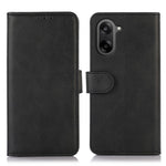 OnePlus Nord CE5 5G / Ace 5 Racing 5G-mobilskal, plånboksfodral i läder med kohud och stativ