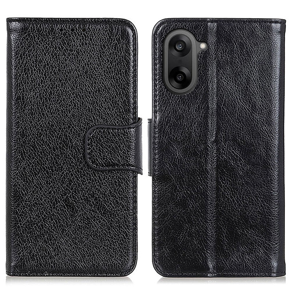 OnePlus Nord CE5 5G / Ace 5 Racing 5G-skal i nappatexturerat läder, plånboksfodral