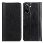 OnePlus Nord CE5 5G / Ace 5 Racing 5G stativcover i splitlæder med litchi-tekstur og pung-etui