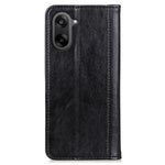 OnePlus Nord CE5 5G / Ace 5 Racing 5G stativcover i splitlæder med litchi-tekstur og pung-etui