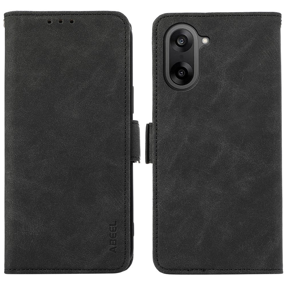 ABEEL För OnePlus Nord CE5 5G / Ace 5 Racing 5G Skal PU Läder Folio Stativ View RFID Blockerande mobilskal