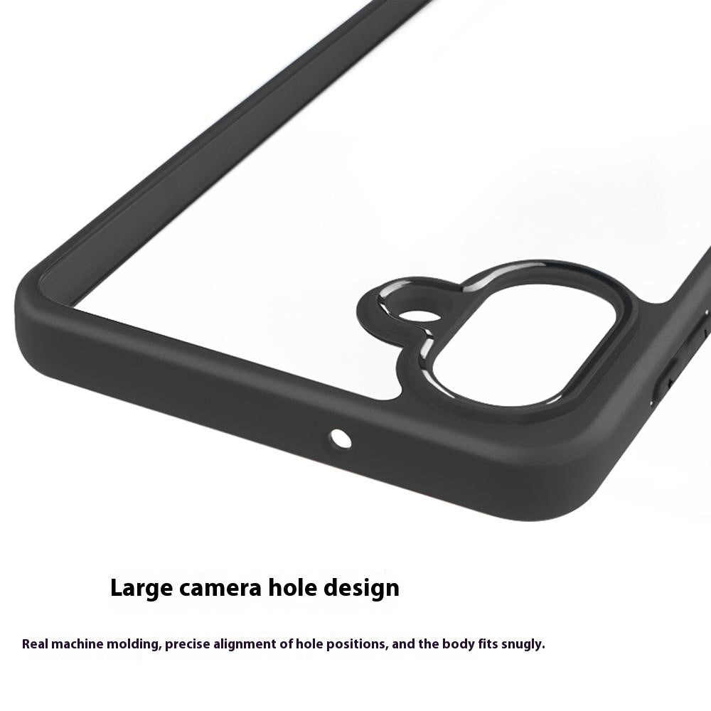 Til Samsung Galaxy A08 5G / A08 4G / A07 5G / A07 4G cover stødsikkert PC + TPU gennemsigtigt bagcover til telefon
