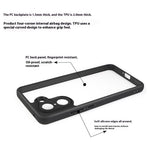 OnePlus Nord CE5 5G / Ace 5 Racing 5G-skal, stötsäkert PC + TPU-baksida, genomskinligt mobilskal