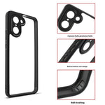 OnePlus Nord CE5 5G / Ace 5 Racing 5G-skal, stötsäkert PC + TPU-baksida, genomskinligt mobilskal