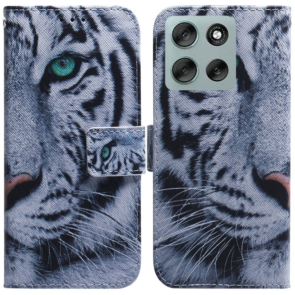 For Motorola Moto G56 5G Wallet Case Pattern Print Leather Phone Cover