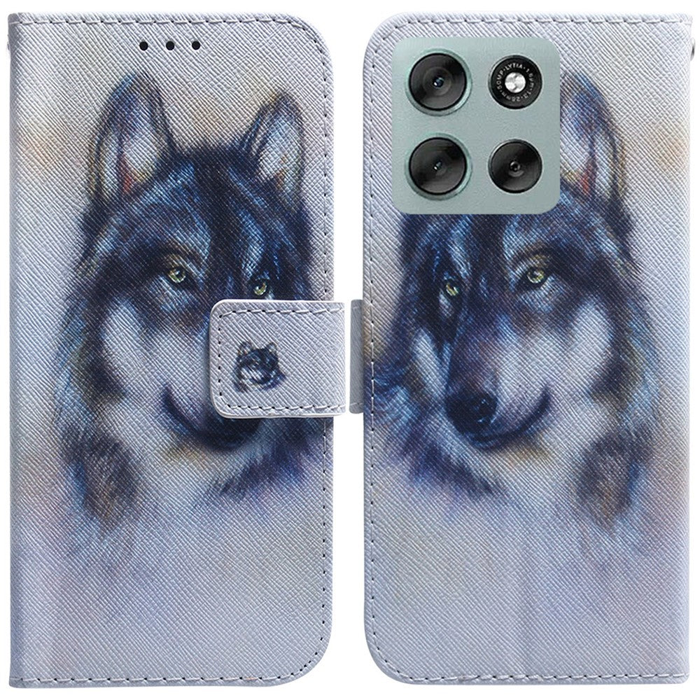 For Motorola Moto G56 5G Wallet Case Pattern Print Leather Phone Cover