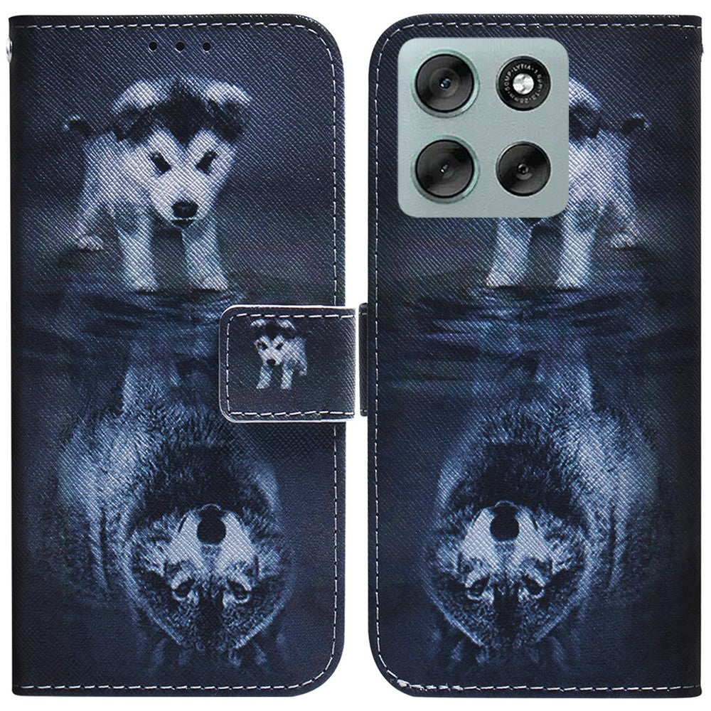 For Motorola Moto G56 5G Wallet Case Pattern Print Leather Phone Cover