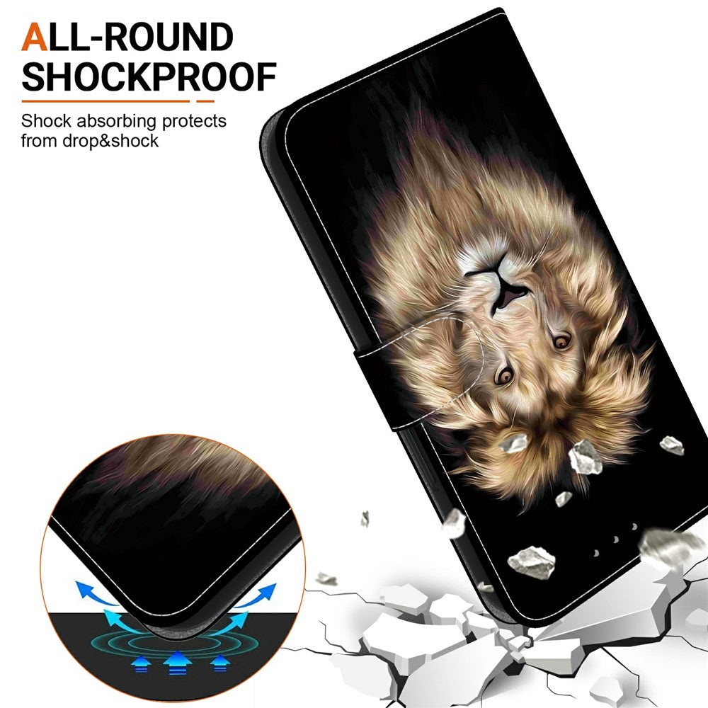 For Motorola Moto G86 5G Case Pattern Printing Leather Flip Wallet Phone Cover with Lanyard