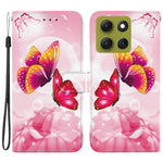 For Motorola Moto G86 5G Case Pattern Printing Leather Flip Wallet Phone Cover with Lanyard