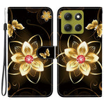 For Motorola Moto G86 5G Case Pattern Printing Leather Flip Wallet Phone Cover with Lanyard