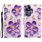 For Xiaomi 12T 5G / 12T Pro 5G / Redmi K50 Ultra 5G Cross Texture PU Leather Shockproof Cover Pattern Printing Flip Stand Wallet Case