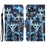 For Xiaomi 12T 5G / 12T Pro 5G / Redmi K50 Ultra 5G Cross Texture PU Leather Shockproof Cover Pattern Printing Flip Stand Wallet Case
