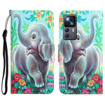 For Xiaomi 12T 5G / 12T Pro 5G / Redmi K50 Ultra 5G Cross Texture PU Leather Shockproof Cover Pattern Printing Flip Stand Wallet Case