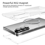 ABEEL For Samsung Galaxy Z Fold7 5G Magnetic Case Clear PC Anti Scratch Phone Cover