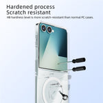 ABEEL For Samsung Galaxy Z Flip7 5G Magnetic Case Clear PC Anti Scratch Phone Cover
