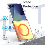 For Samsung Galaxy Z Flip8 / Z Flip7 5G Magnetic Case Cute Fluorescent Design TPU Acrylic Phone Back Cover