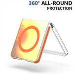 For Samsung Galaxy Z Flip8 / Z Flip7 5G Magnetic Case Cute Fluorescent Design TPU Acrylic Phone Back Cover