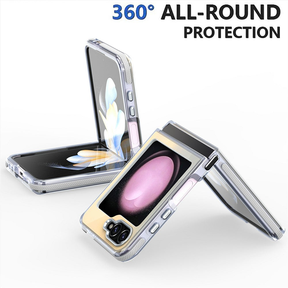 Til Samsung Galaxy Z Flip6 5G Magnetisk Etui Sødt Fluorescerende Design TPU Akryl Telefon Bagcover