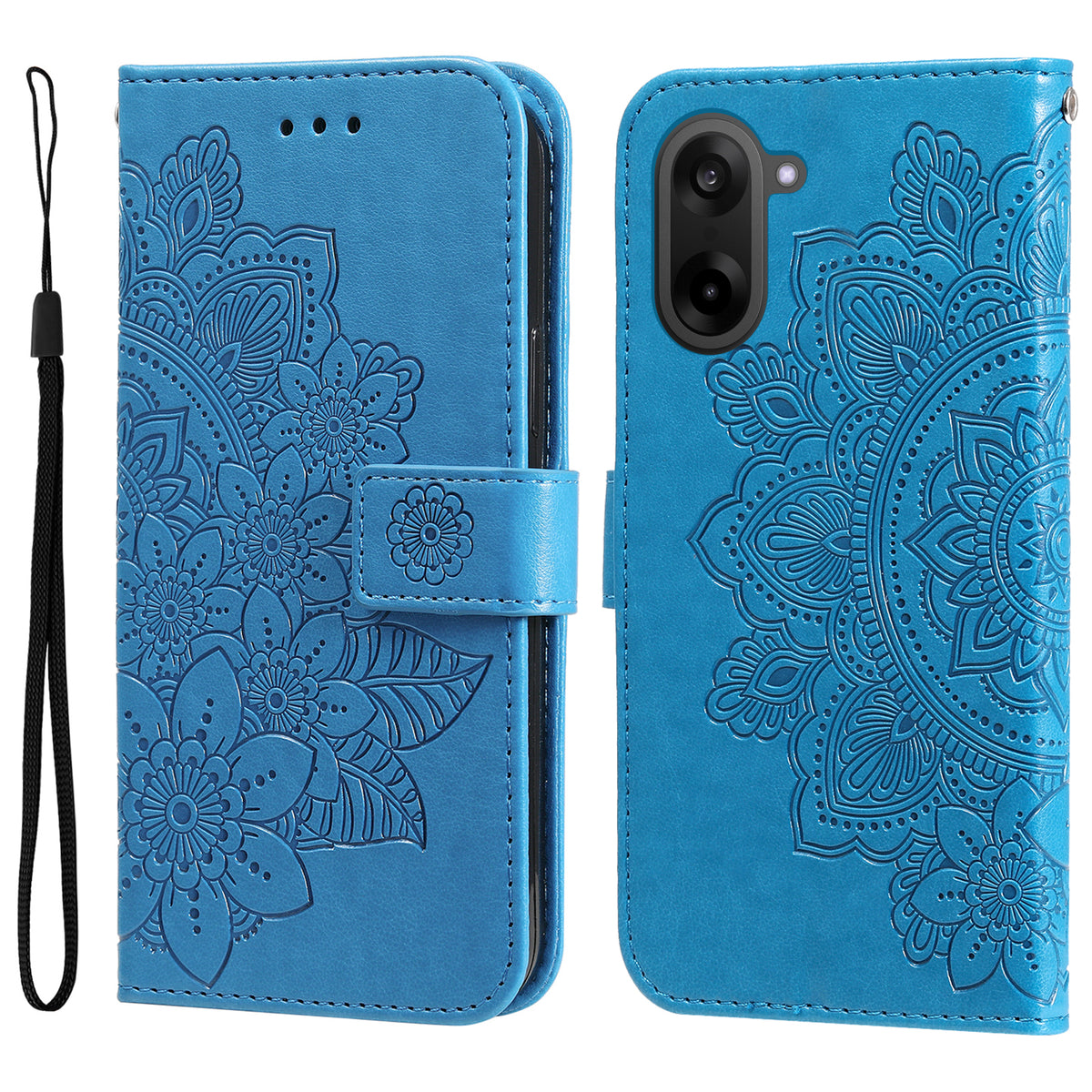 OnePlus Ace 5 Racing 5G / OnePlus Nord CE5 5G skal blommönster PU-läder plånboksfodral