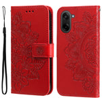 OnePlus Ace 5 Racing 5G / OnePlus Nord CE5 5G skal blommönster PU-läder plånboksfodral