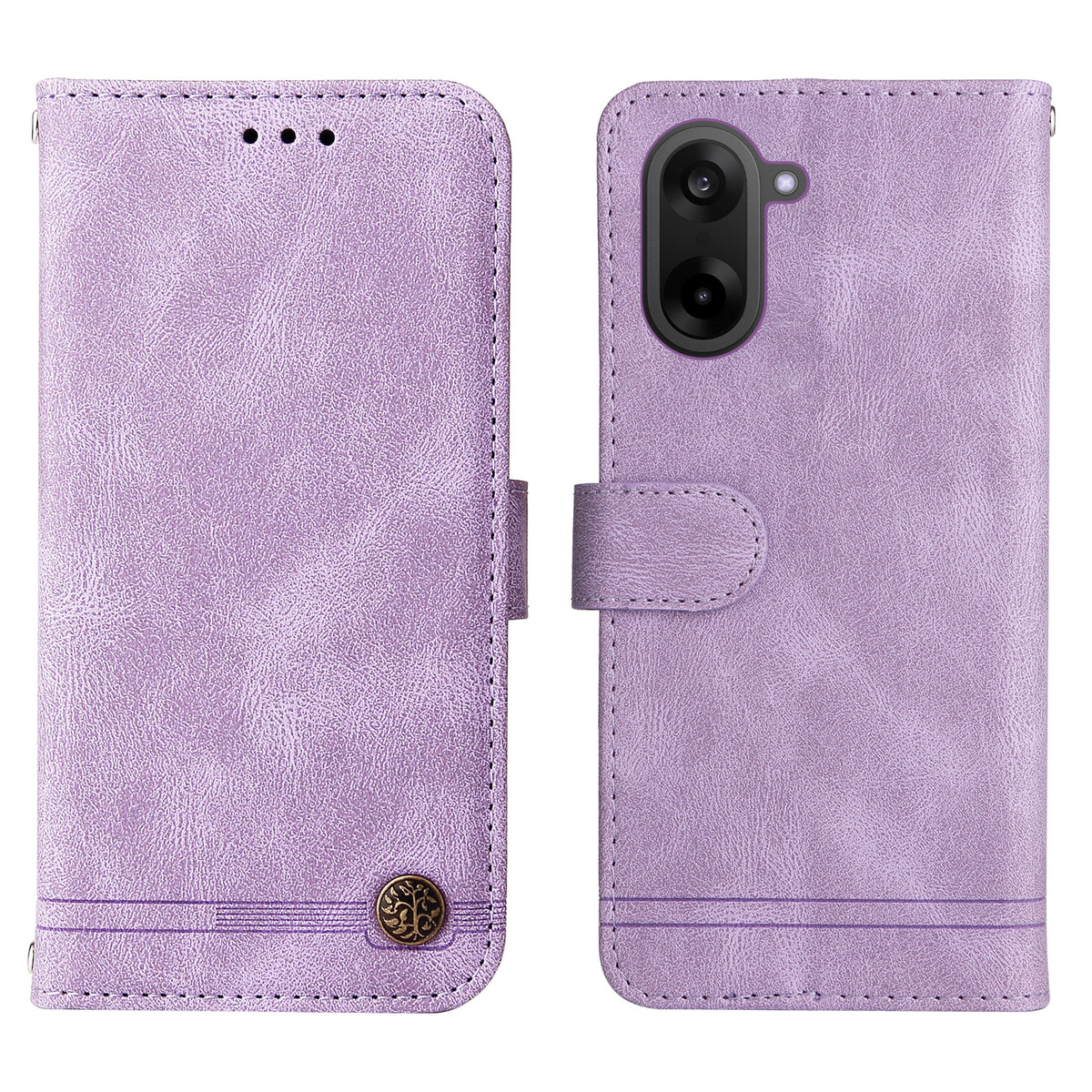 OnePlus Ace 5 Racing 5G / OnePlus Nord CE5 5G Läderplånboksfodral Skin Touch mobilskal Stativ med Rem