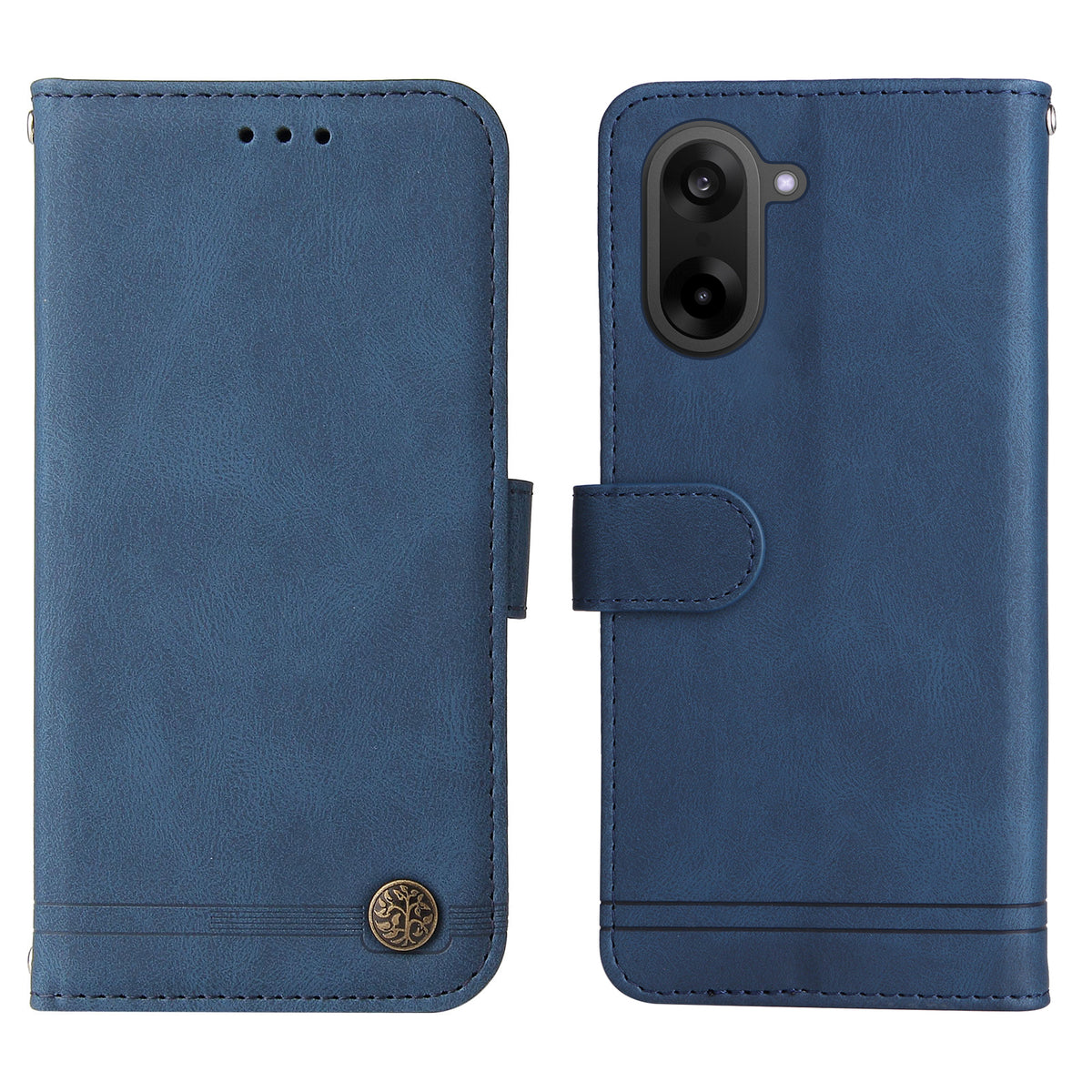 OnePlus Ace 5 Racing 5G / OnePlus Nord CE5 5G Läderplånboksfodral Skin Touch mobilskal Stativ med Rem