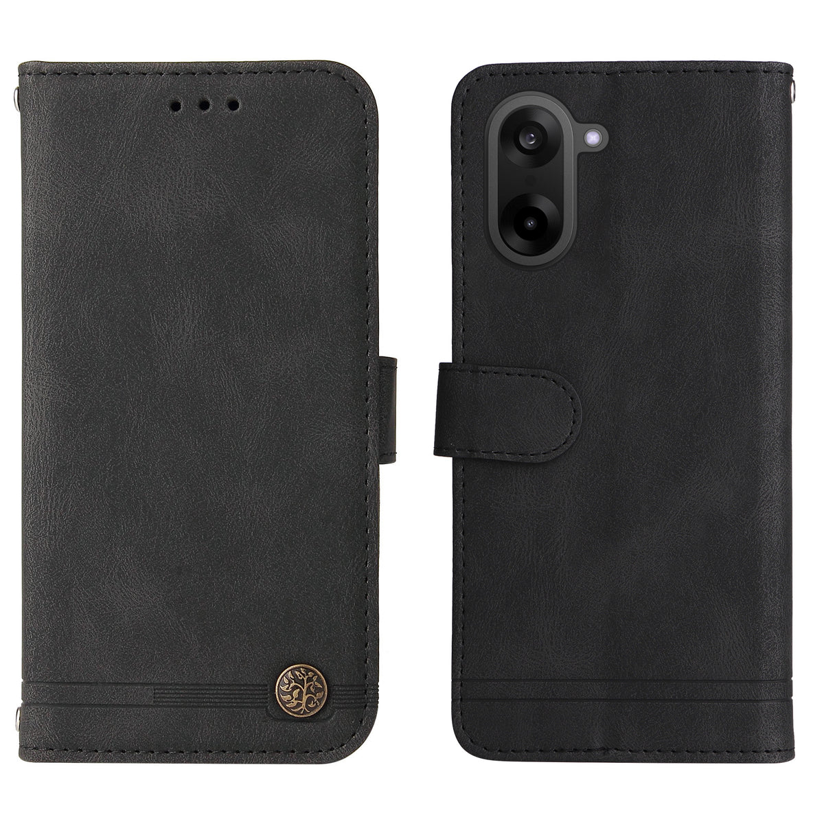OnePlus Ace 5 Racing 5G / OnePlus Nord CE5 5G Läderplånboksfodral Skin Touch mobilskal Stativ med Rem