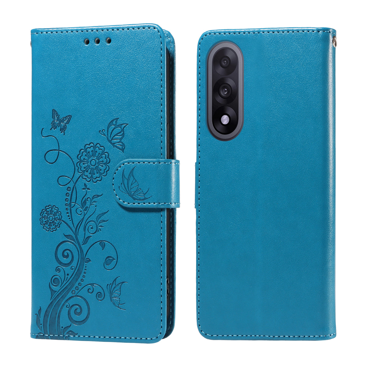 OnePlus Ace 5 Ultra 5G / OnePlus Nord 5 5G Läderfodral Fjärilsblommigt Tryck Plånboksfodral