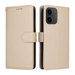 For Xiaomi Redmi 15C 5G (EU) (173mm) / 15C 4G (EU) (173mm) Case RFID Blocking 3 Card Slots PU Leather Phone Cover with Wrist Strap