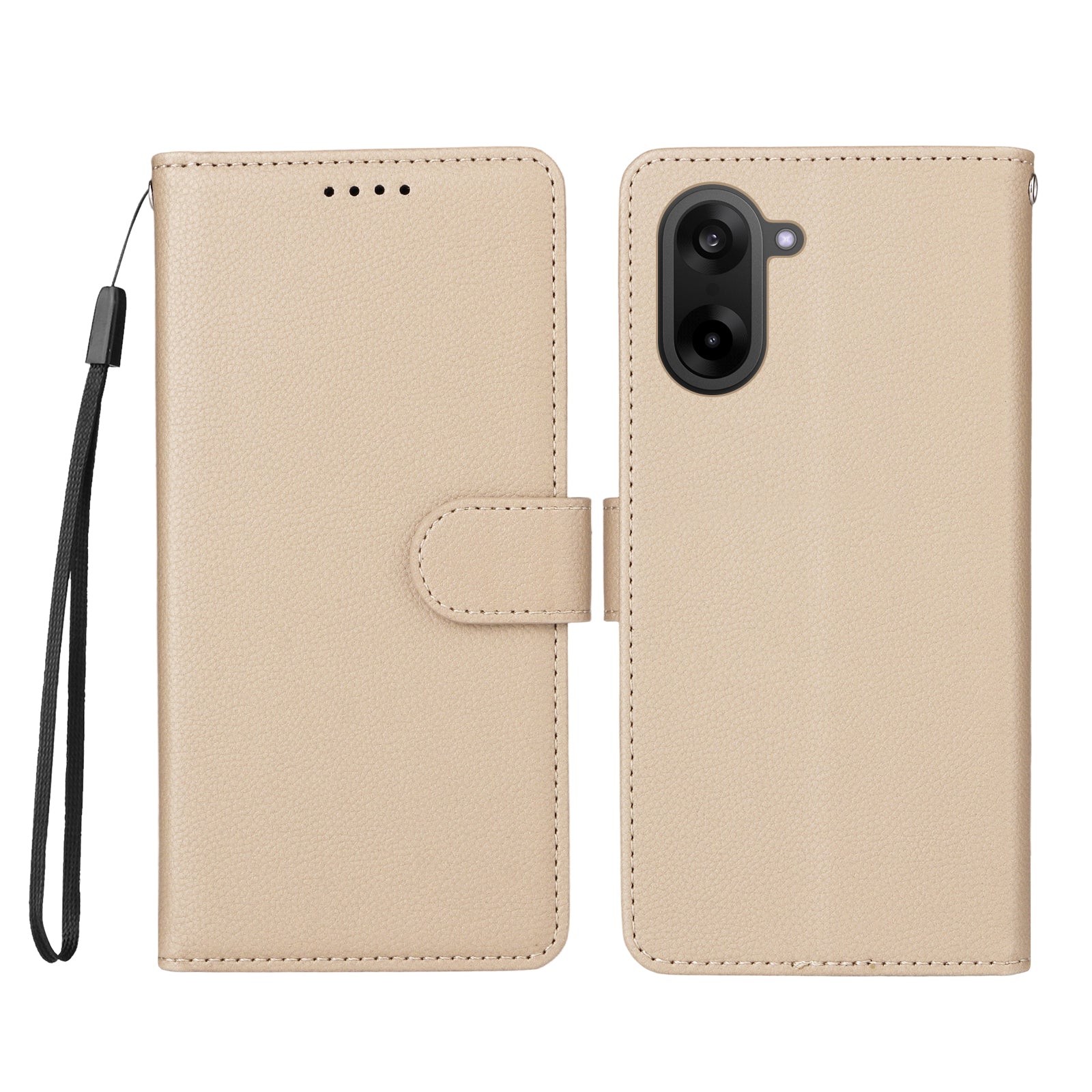 For OnePlus Ace 5 Racing 5G / OnePlus Nord CE5 5G Case RFID Blocking 3 Card Slots PU Leather Phone Cover with Wrist Strap