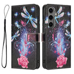 For Samsung Galaxy S25 FE Wallet Case Pattern Printing PU Leather Phone Cover with Lanyard
